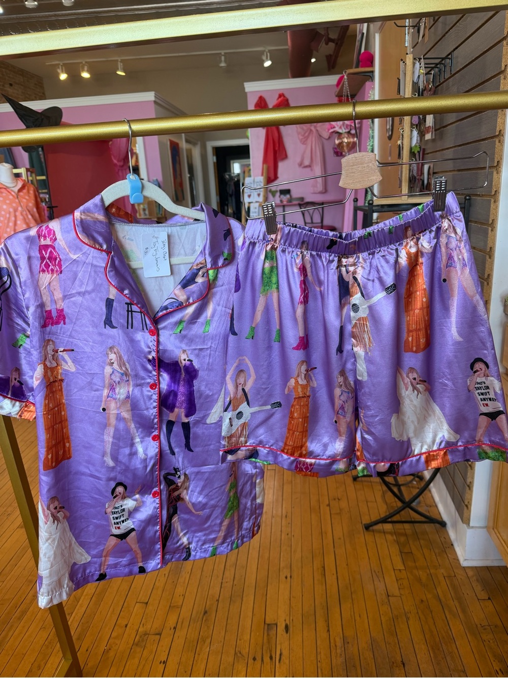 Taylor Swift Satin Pajama Set